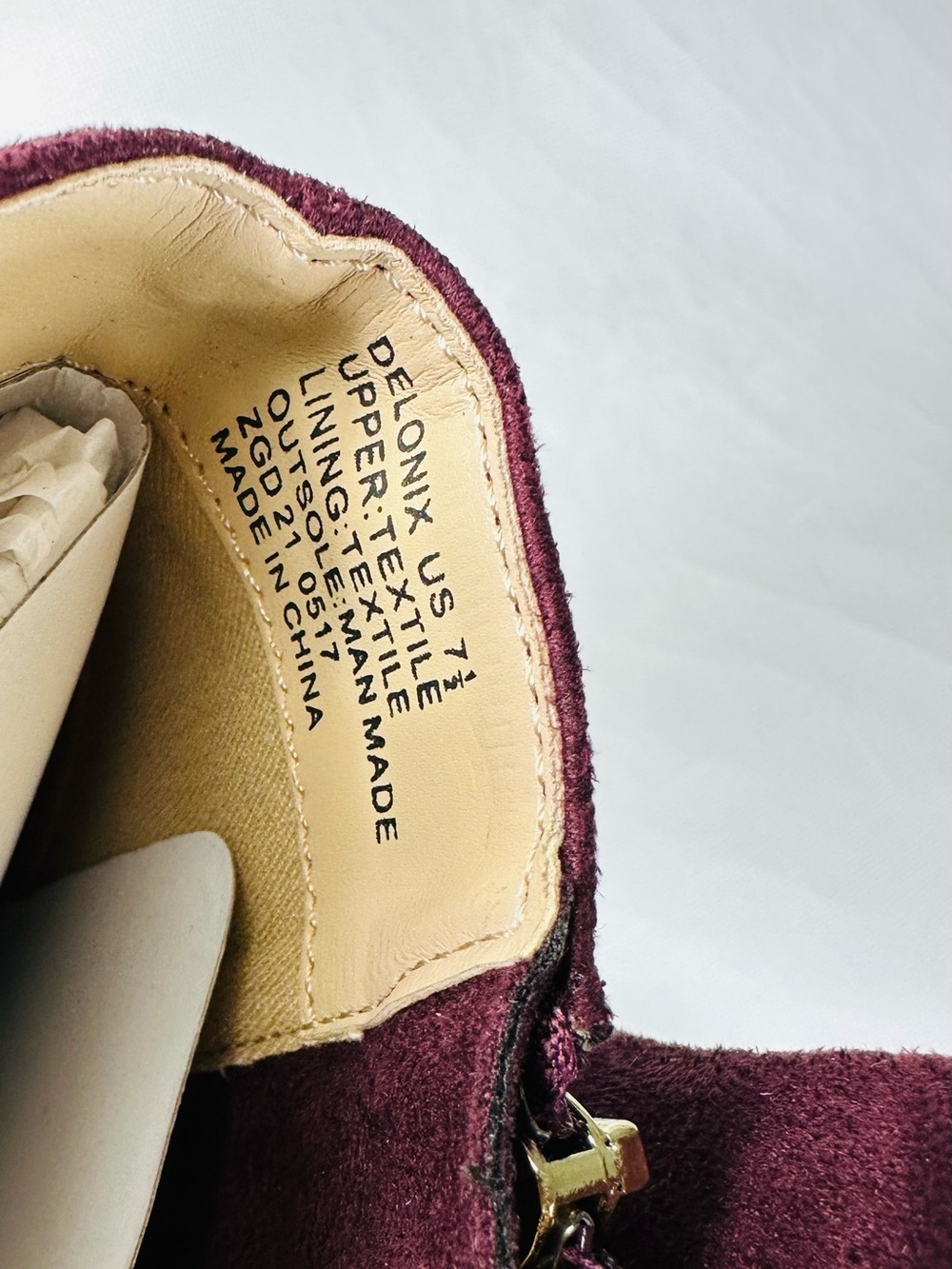 bebe Burgundy Floral Embroidered Pointed-Toe Ankle Booties - Picture 4 of 15
